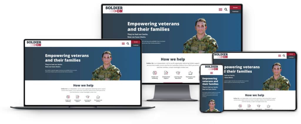 Soldier On Australia Web Design