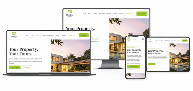 Canberra Real Estate Web Design